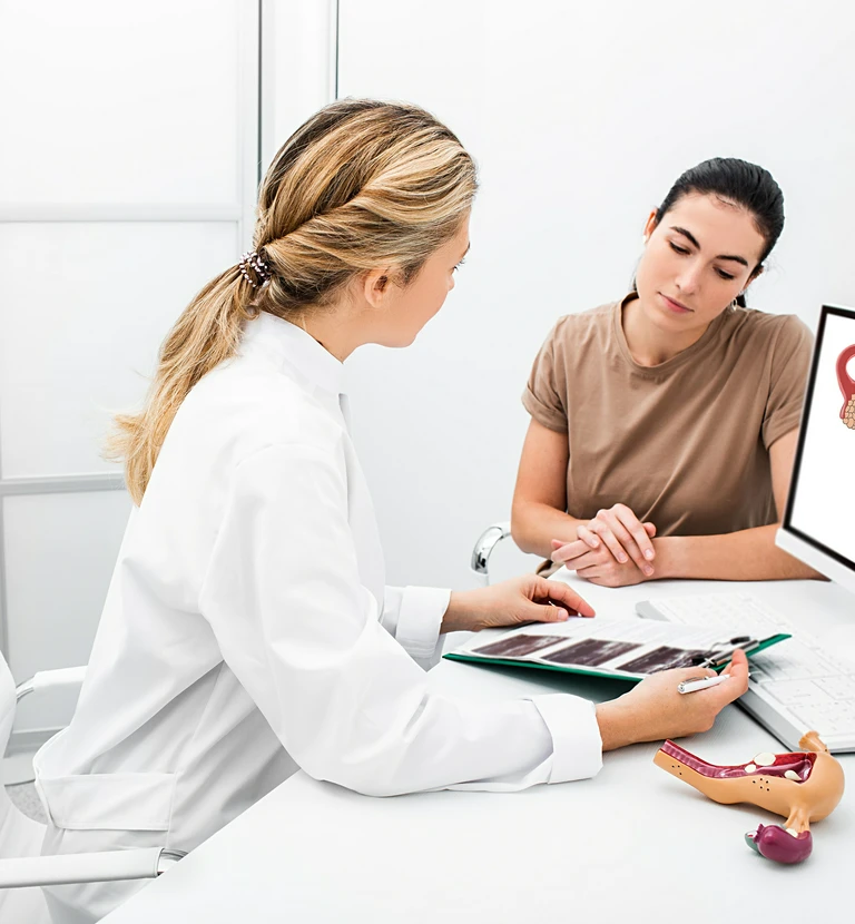 Kobieta przeprowadzająca test